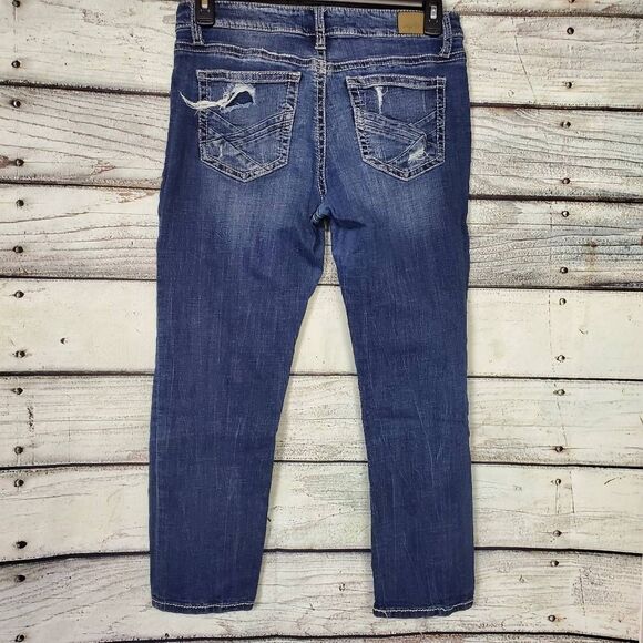 Daytrip Virgo Women’s Jeans Size 30 Distressed Skinny Blue Denim - Picture 4 of 8